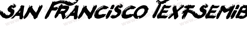 San Francisco Text Semibold字体转换